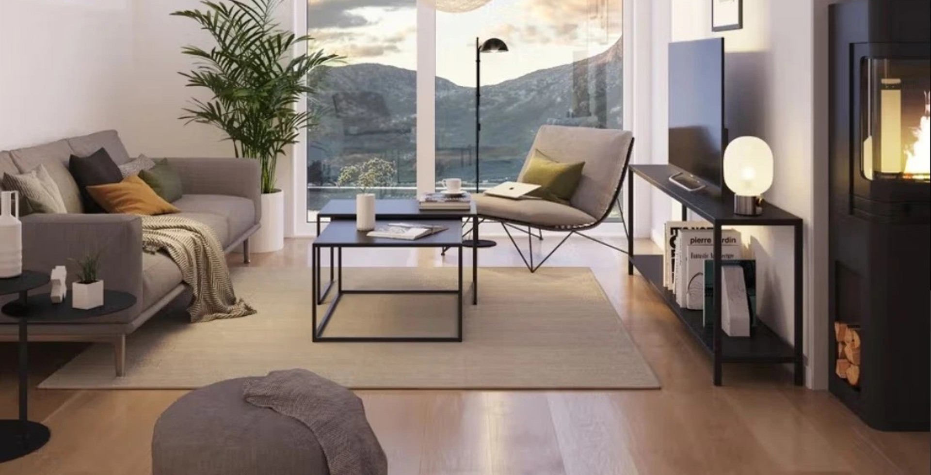 Moderne og stilfull enebolig med flott utsikt i Revetal